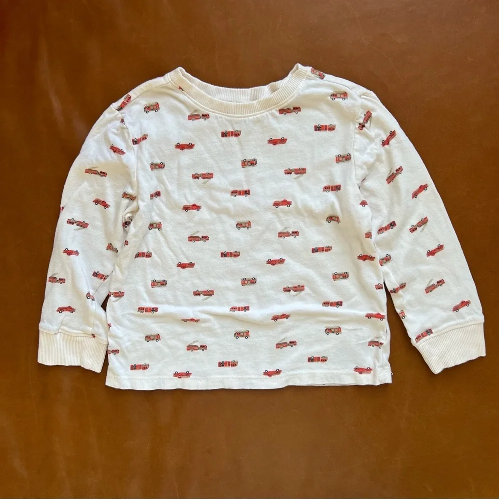 OLD NAVY Fire Engine & Smiley Face Cotton Tee Bundle, 4T